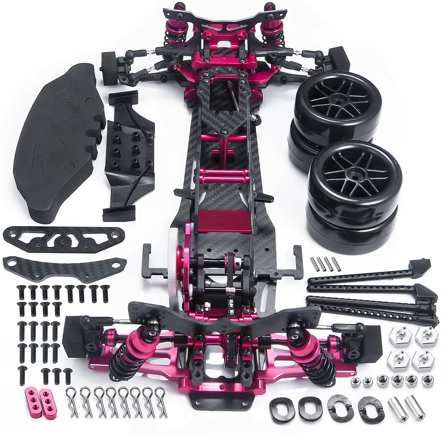 Axspeed Sakura D5S Rahmen Kit Legierung & CF Pink - Bild 3