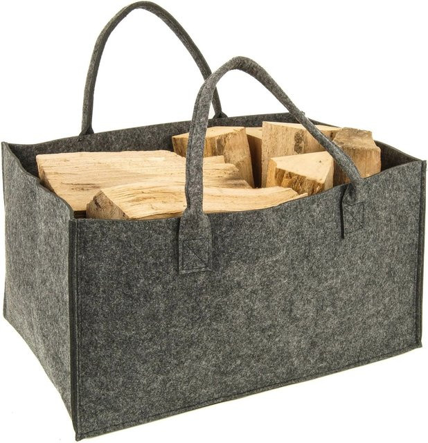 Valo Filztasche faltbar in Grau, B/T/H: 50 x 34 x 27 cm - Bild 1