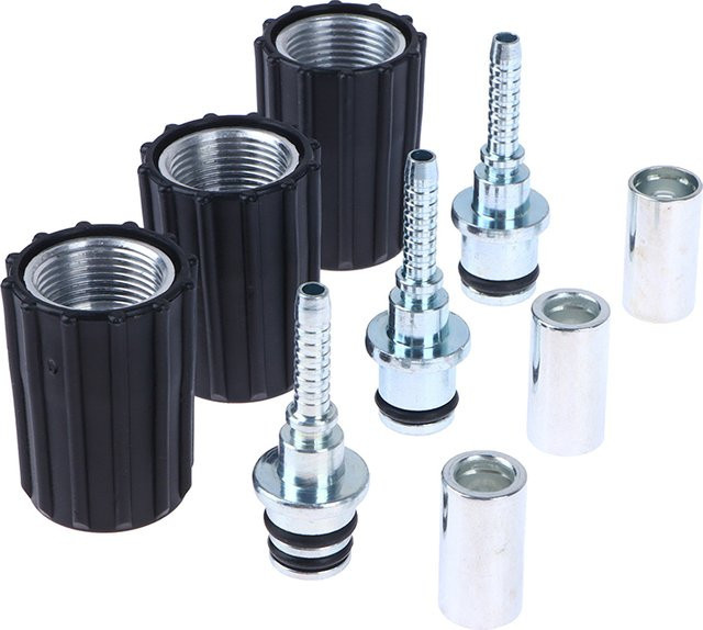 Hochdruckreiniger Schlauch-Adapter mit Ringmutter M22 für D14 und D15mm Armaturen zur Reparatur und Reinigung - Bild 1