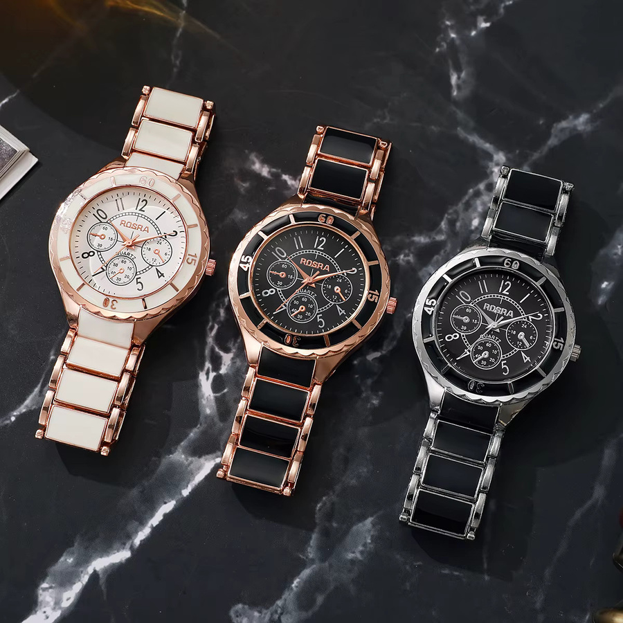 yolako Armbanduhr, Analoguhr, Quarz, Edelstahl, Roségold, Herren - Bild 3