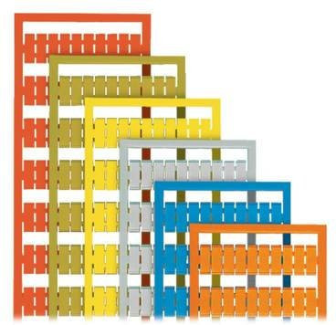 WAGO Bezeichnungskarten 209-701/000-012 in Orange, 5 Stück - Bild 1