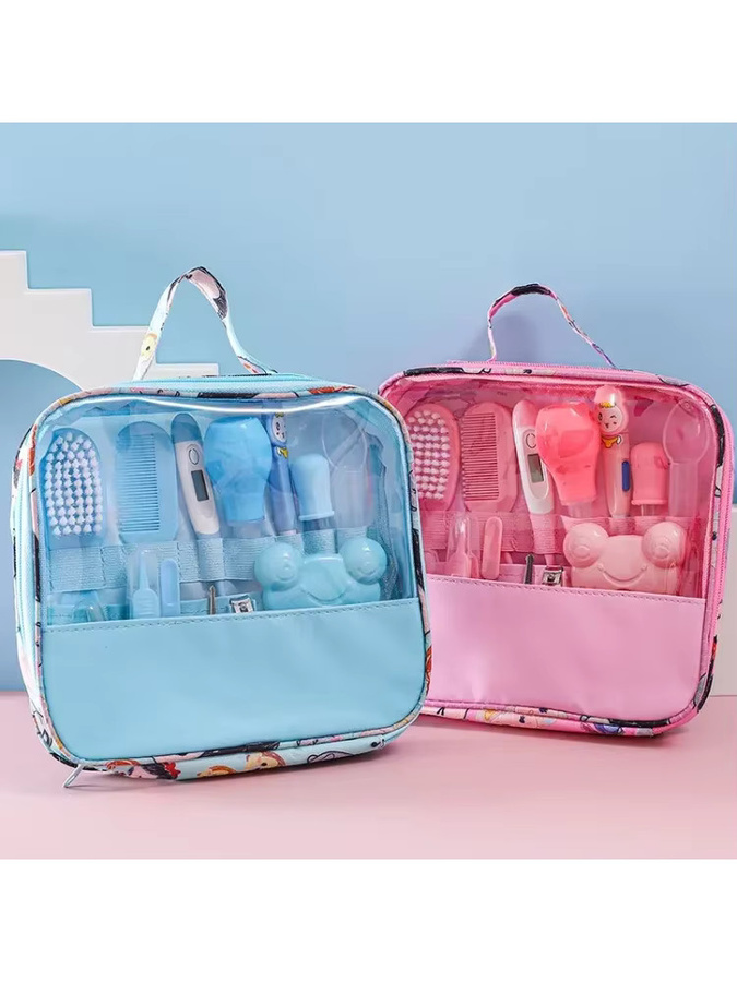 Professionelles Baby Healthcare Kit mit 13 Teilen für die tägliche Neugeborenen-Pflege in Blau - Bild 2