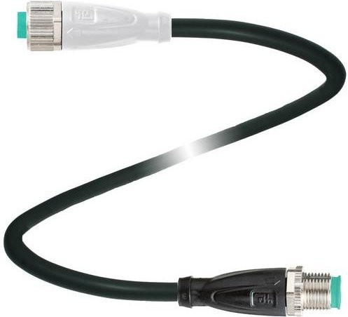 Pepperl+Fuchs 240779-0002 Sensor-Aktor-Steckverbinder konfektioniert, 3-polig, Schwarz, Kabellänge: 3 m - Bild 1