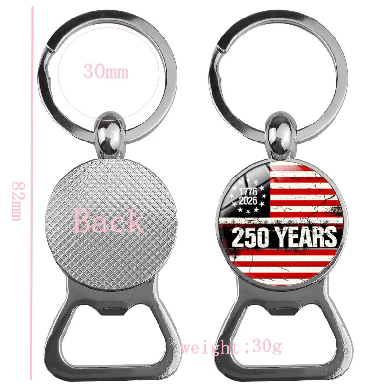 konminry Flaschenöffner Schlüsselanhänger, USA 250. Jubiläum, Unisex - Bild 3