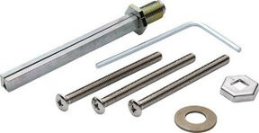 HOPPE ZT-Befestigungsset VK 8x100mm M6 TS 57-62 vernickelt in Silber - Bild 1
