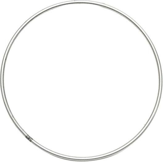 SUNJOY HOUSE Traumfänger-Ring aus Metall, rund, silber, Durchmesser: 12 cm - Bild 1