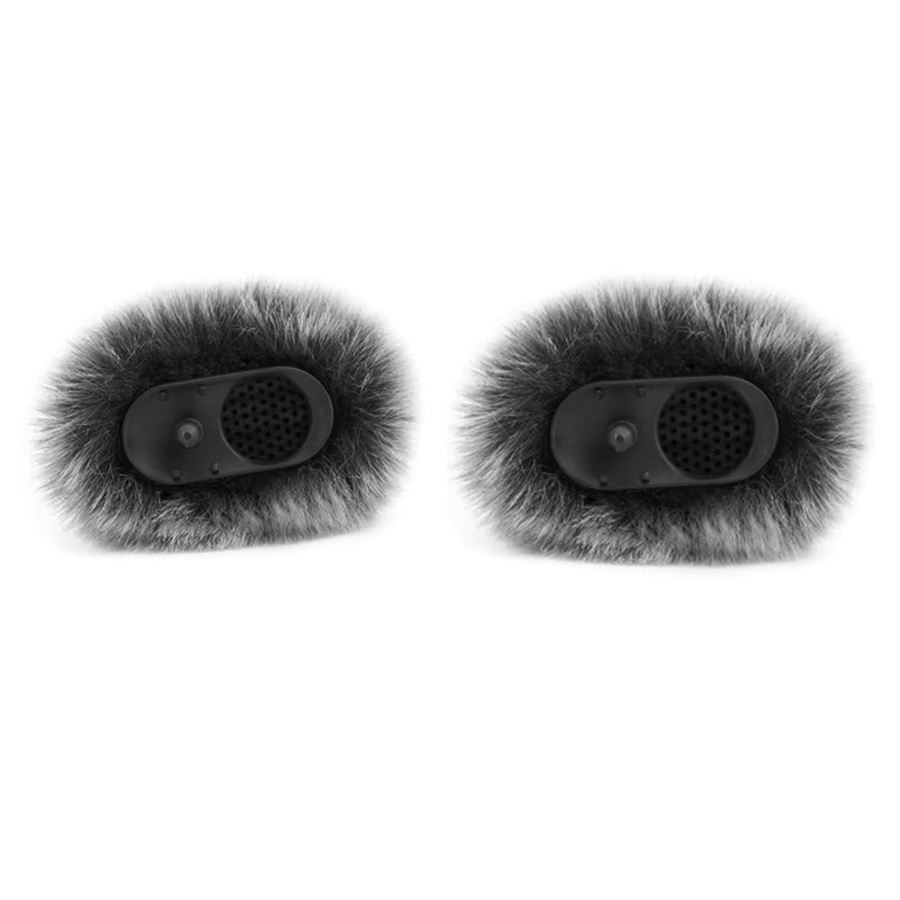 MovingMic Windschutzscheibe aus Fell für DJI MIC 2 Lavalier-Mikrofone in Schwarz - Bild 6
