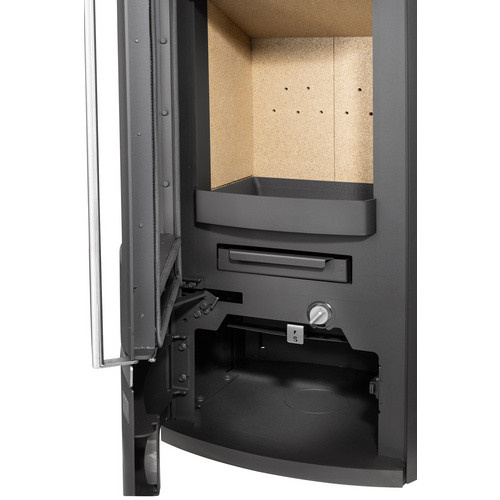 Justus Kaminofen Reno R II in Schwarz mit Sandstein-Optik und 6 kW Leistung inklusive Automatik - Bild 3