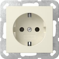Gira Schutzkontaktsteckdose Typ F in Weiß für den Unterputz Einbau ohne Befestigungskrallen - Bild 1
