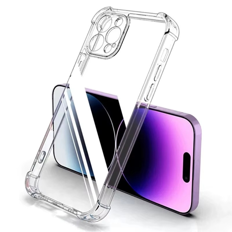 Stoßfeste Silikon-Schutzhülle für Apple iPhone 16 Pro Max, iPhone 16 Plus, iPhone 16E und iPhone 16 Pro in Transparent - Bild 6