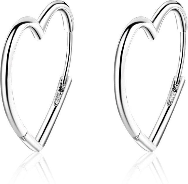 YIRAN Jewelry Ohrstecker Herz, versilbert, Damen - Bild 1