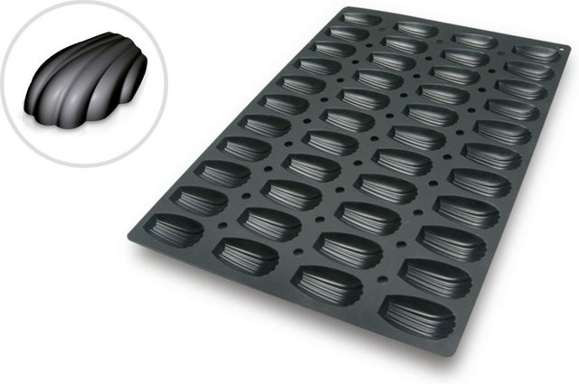Schneider Silikonbackform Madeleine, Schwarz, B: 40 cm, T: 60 cm, H: 1,8 cm - Bild 1