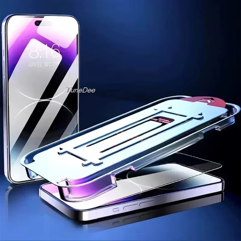 Staubfreie HD Displayschutzfolie für Apple iPhone Modelle in Transparent - Bild 4