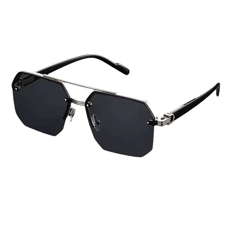 Hindfield Sonnenbrille Aviator, randlos, Metall, Unisex, Mehrfarbig - Bild 2