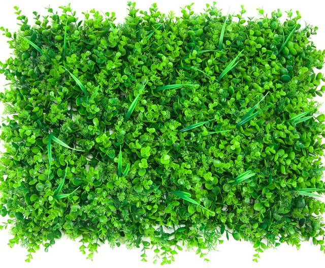 Diversiform Künstliche Hecke als Sichtschutz, Feuerfeste Buchsbaumwand in Grün - Bild 1