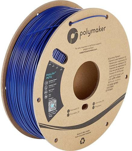 Polymaker PolyLite PETG Filament Blau 1,75mm 1000g - Bild 1