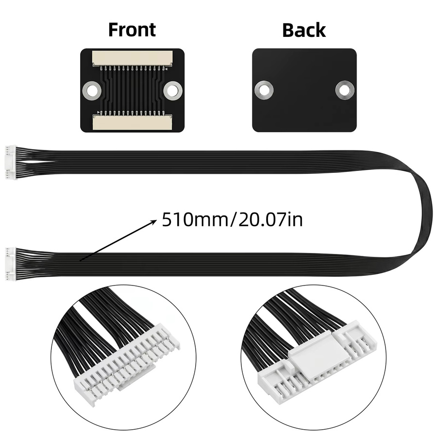 Snapmaker Verlängerungsleitungsmodul-Adapterplatine mit verlängertem Flachkabel in Schwarz für Snapmaker U1 3D-Druckerzubehör - Bild 4