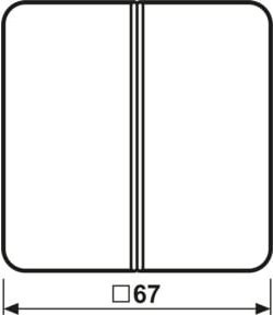 Jung Tastensatz 2-fach AWS komplett CD 402 TSA in Weiß - Bild 1