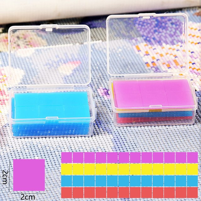 48-teiliges DIY Diamantmalerei Zubehör-Set mit Harzkleber, Wachs und Aufbewahrungsbox in Mehrfarbig für 5D Diamantstickerei und Kreuzstich - Bild 1