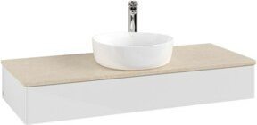 V&B Waschtischunterschrank Antao ohne Frontstruktur in Weiß, Wandmontage, B/T/H: 120 x 50 x 19 cm - Bild 1