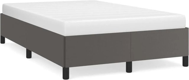 vidaXL Bettgestell gepolstert in Grau aus Kunstleder B/T/H: 120 x 200 x 35 cm - Bild 1