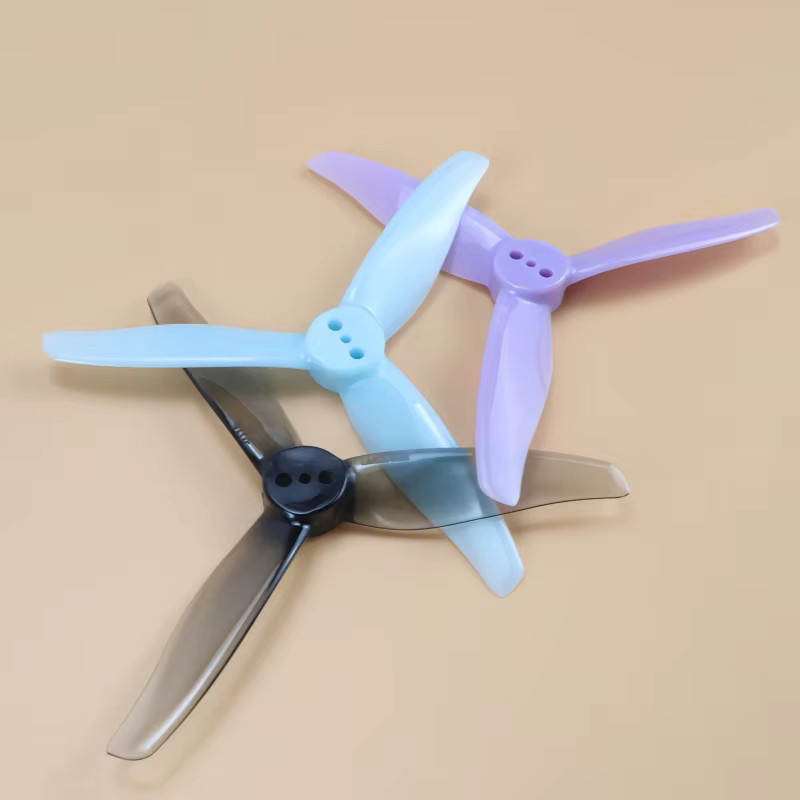 Gemfan 3016 3-Blatt-Propeller 3 Zoll in Purple/Multicolour für FPV Racing Drones, 2 Paar mit 1,5 mm Loch CW/CCW - Bild 1