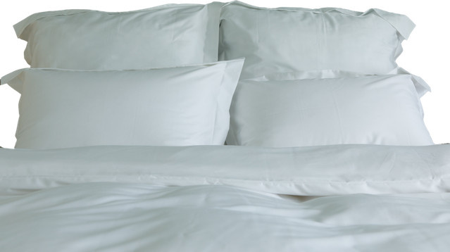 von der Thannen Luxury Bedding Bettbezug aus Perkal Baumwolle, Weiß, Breite: 140 cm, Länge: 200 cm - Bild 1