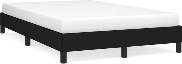 vidaXL Bettgestell gepolstert in Schwarz mit Stoffbezug B/T/H: 120 x 200 x 25 cm - Bild 1
