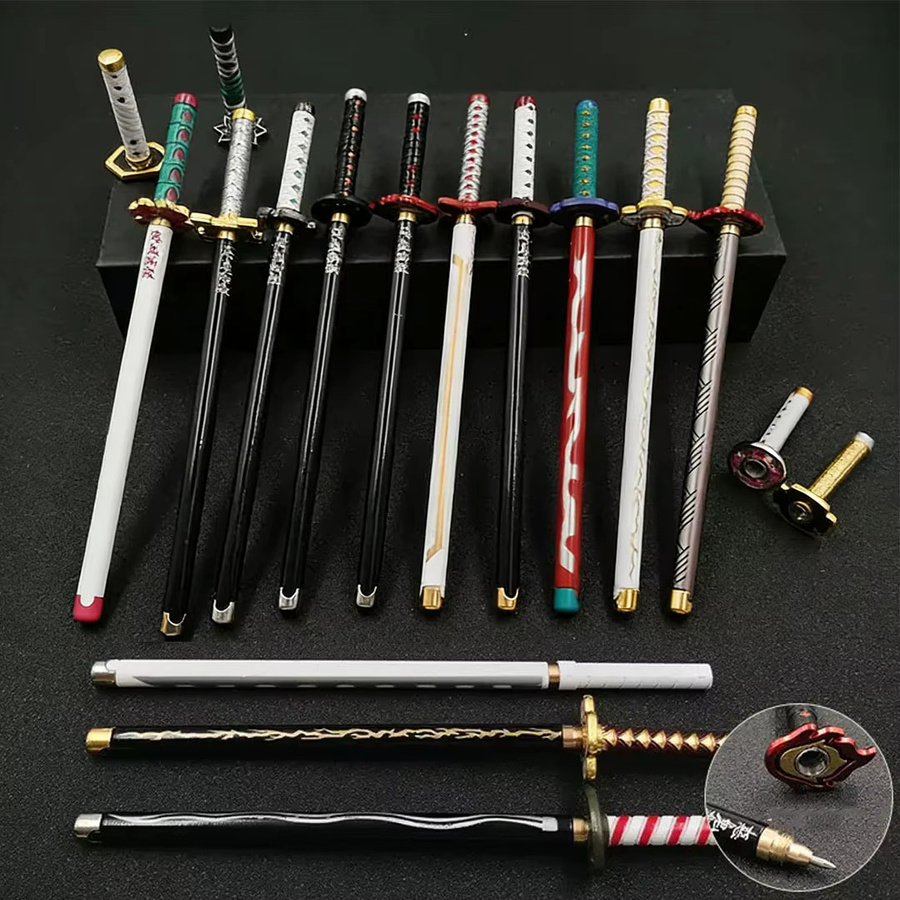 Bandai Japan Anime Dämon Modell Gelstift Set mit 17 Designs, schwarze Nachfüllung und Stifthalter, bunt, für Kinder - Bild 2