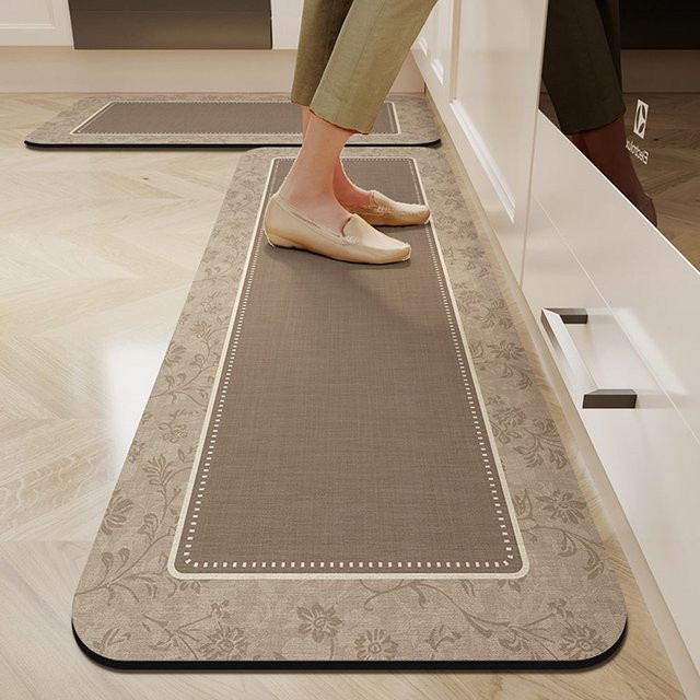 VIKAMA Silicofungus Wandbeschichtung rutschfeste und wasserabsorbierende Fußmatte für Eingangsbereich, Küche und Badezimmer - Bild 1