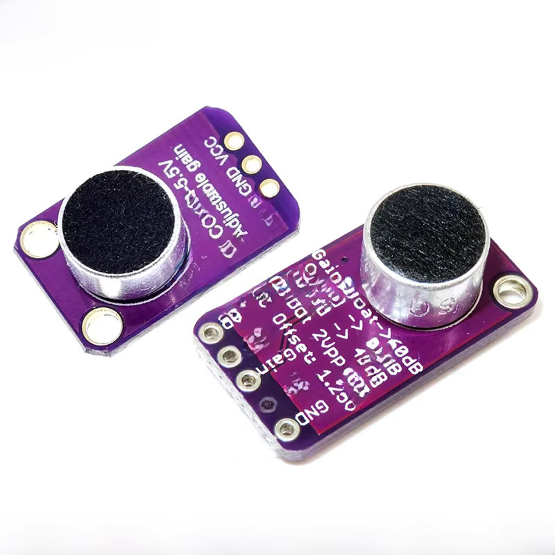 REALPOY MAX9814 Mikrofon mit AGC Verstärker Platine für Arduino Sound Sensor Modul in Purple - Bild 2
