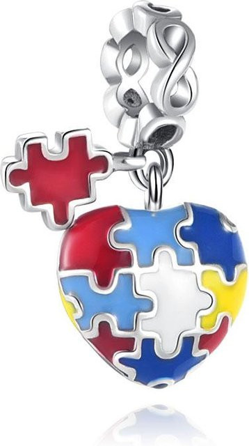 Charm Herz Puzzle-Teil, Kupfer, Bunt, Damen - Bild 1