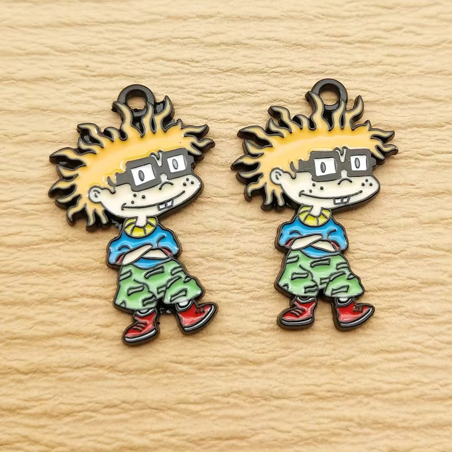 Cartoon-Charms, Legierung, schwarz, Unisex - Bild 2