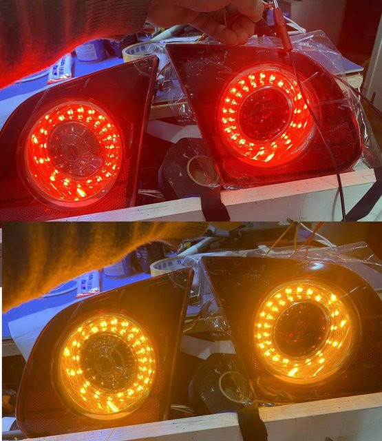RQXR LED-Rücklichter in Rot für Volkswagen Passat B6 R36, Jetta, Sagitar und Bora MK5 mit Fahrlicht und Blinker - Bild 1