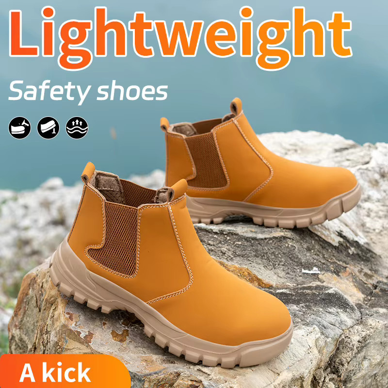 Kankeirr Sicherheitsarbeitsstiefel für Herren in Schwarz mit Stahlkappe und wasserdichter Funktion - Bild 2