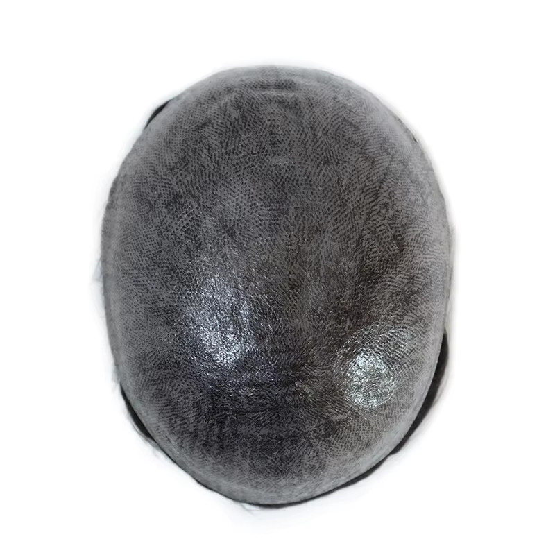 kuin Herren-Kapillarprothese, indisches Echthaar, Voll-PU, 0,12 mm - Bild 3