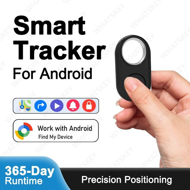 Peocke Bluetooth-GPS-Tracker in Weiß für Android-Geräte, kompatibel mit Google Find My App als Schlüsselfinder und Smart-Tag für Xiaomi, Samsung und Motorola - Bild 1