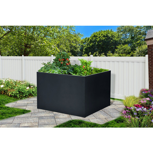 Floraworld Hochbeet Twin-Wall in Anthrazit mit modernem Design, B/T/H: 180 x 90 x 76 cm - Bild 4