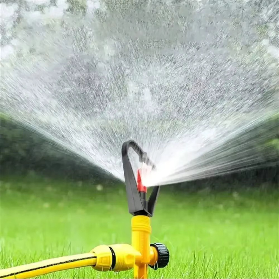 FLOWERS SPRAL Gartensprinkler 360 Grad Rotierendes Bewässerungssystem in Gelb und Schwarz für Garten und Gewächshaus - Bild 2