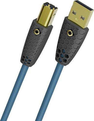 Oehlbach USB-Kabel mit USB-A und USB-B Stecker, petrolblau, 7,5 m, doppelt geschirmt mit vergoldeten Steckkontakten, D1C9573 - Bild 1