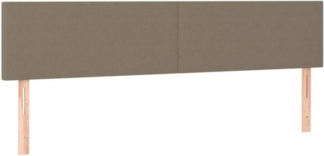 2er-Set vidaXL Kopfteile aus Stoff in Taupe, B/T/H: 90 x 5 x 78-88 cm - Bild 1