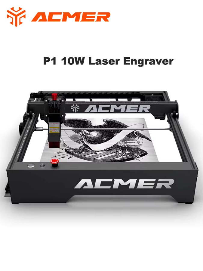 ACMER P1 10W Laser-Gravierer mit WLAN-App-Steuerung in Schwarz für Holz und Leder, Arbeitsbereich: Breite: 41 cm, Tiefe: 40 cm, Höhe: 41 cm - Bild 6