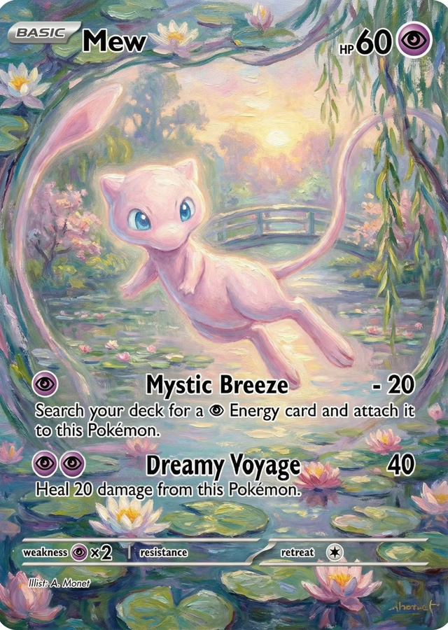 Potdemiel Pokémon Karten Monet Impressionist, 5-teiliges Set - Bild 2