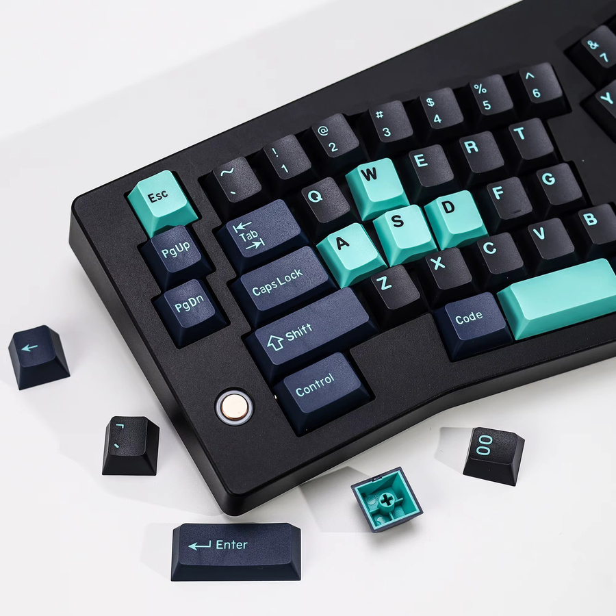 KBDiy GMK Hammerhead Dark Keycaps im Cherry Profile, PBT Double Shot Keycaps für mechanische Gaming-Tastaturen mit MX Switches, Mehrfarbig - Bild 4