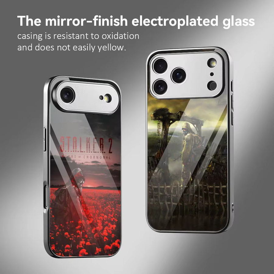 S-Stalker Handyhülle mit Metall-Bumper und gehärteter Glasrückseite für iPhone 17 16 15 14 13 12 Pro Max Plus - Bild 3
