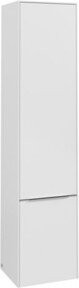 Villeroy & Boch Hochschrank Subway 3.0 in Weiß glänzend mit Glastüren und Alu-Griffen, B/T/H: 40 x 36,2 x 171 cm - Bild 1