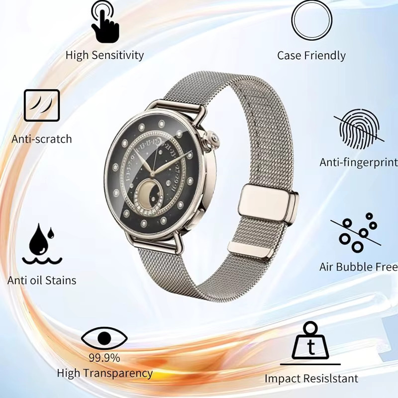 Xiaomi Displayschutzfolie für Watch S4 41 mm, gehärtetes Glas - Bild 5