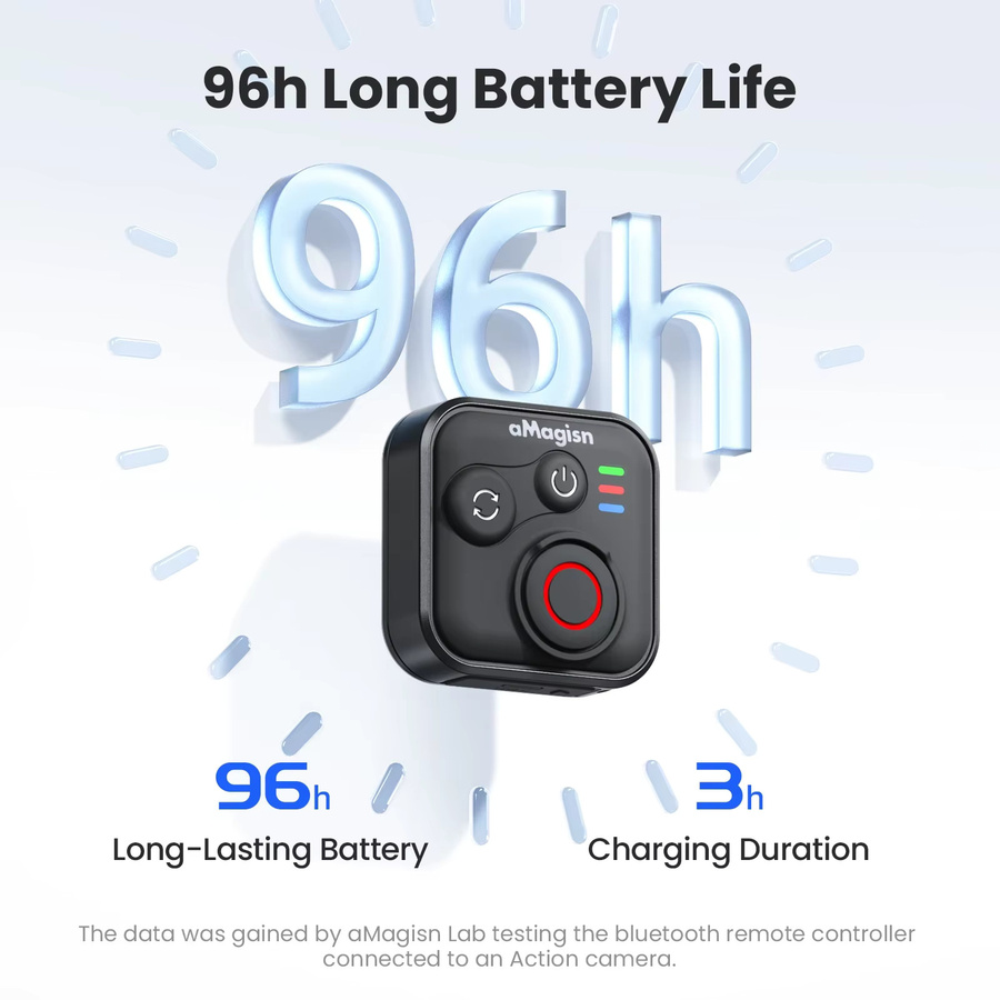 DJI Drahtlose Fernbedienung mit Handschlaufe für Osmo Action 6, Action 5 Pro, Action 4 und Osmo 360 in Schwarz - Bild 2