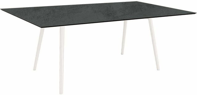 Stern Tisch Interno aus Aluminium in Weiß und Silverstar 2.0 Zement, B/T: 180 x 100 cm - Bild 1
