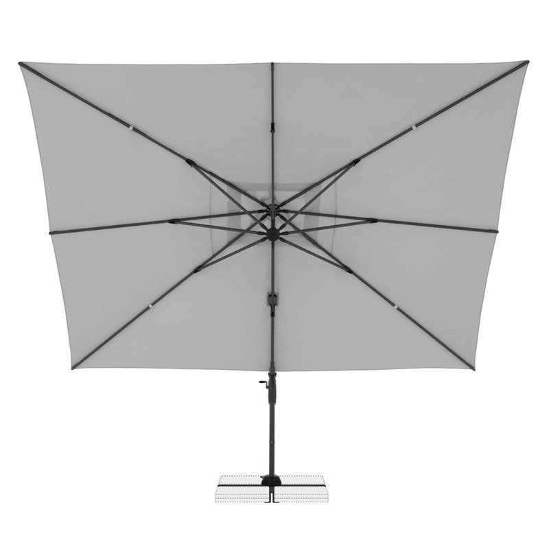 Doppler Ampelschirm LIFE in Hellgrau mit 300 x 400 cm - Bild 4